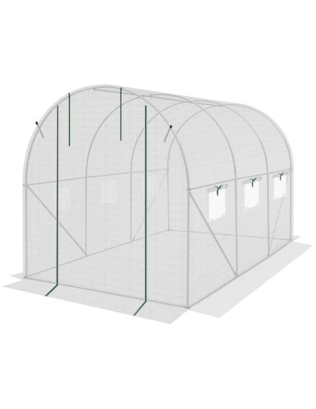 Folia poszycie cover na tunel ogrodowy szklarnię 200x300x200cm biała