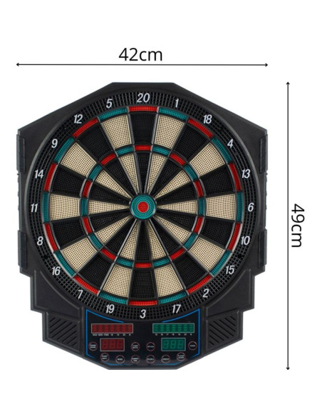 Dart elektroniczny z zasilaczem i 4 licznikami 49cm enero pro