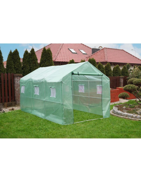 Folia poszycie cover na tunel ogrodowy szklarnię 200x350x200cm zielona