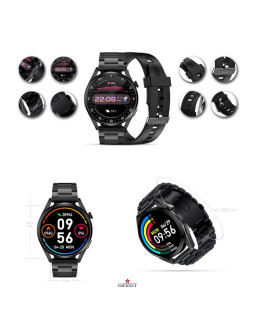 Smartwatch giewont vertex smartcall gw450-1 carbon/carbon silikon 2