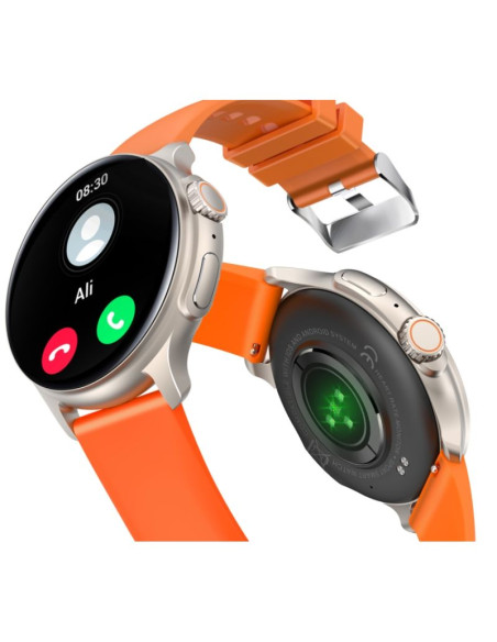 Smartwatch męski rubicon rncf12 tytan/orange smarub245