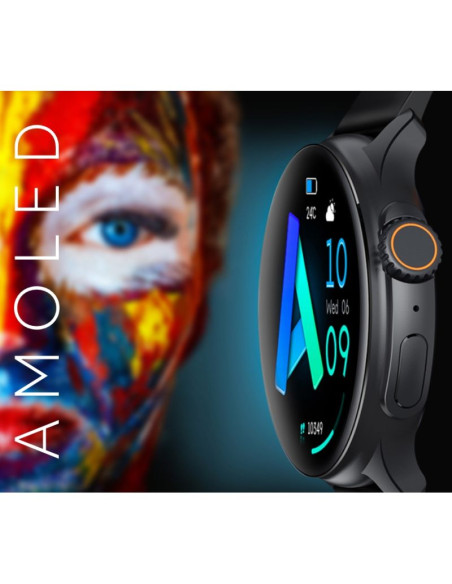 Smartwatch męski rubicon rncf12 tytan/orange smarub245