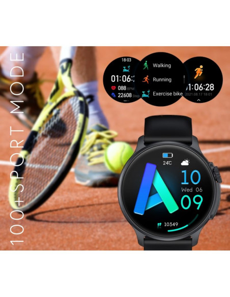 Smartwatch męski rubicon rncf12 tytan/orange smarub245