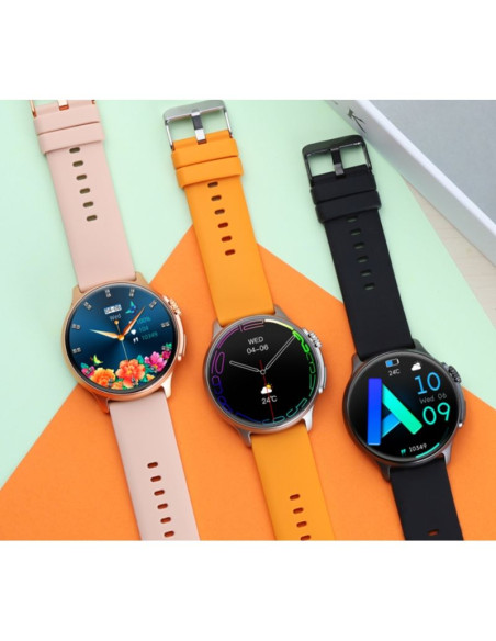 Smartwatch męski rubicon rncf12 tytan/orange smarub245