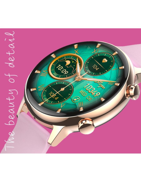 Smartwatch damski rubicon rncf09 rose gold/pink smarub234