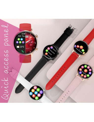 Smartwatch damski rubicon rncf09 rose gold/pink smarub234