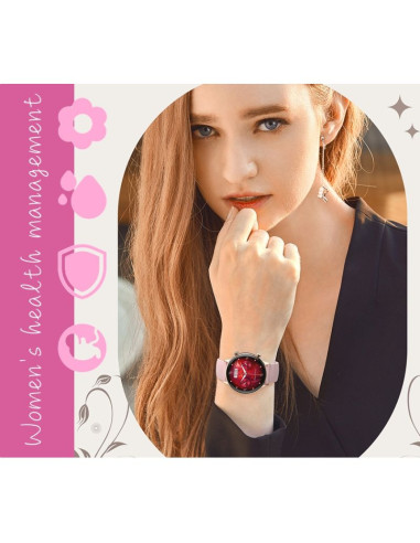 Smartwatch damski rubicon rncf09 rose gold/pink smarub234