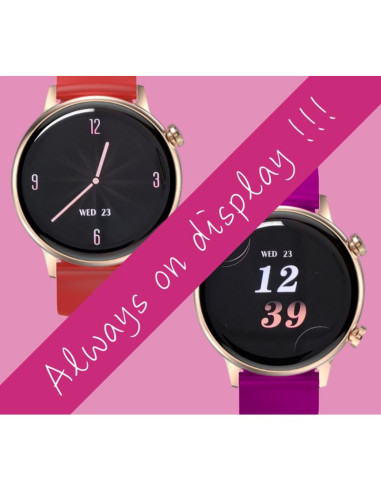 Smartwatch damski rubicon rncf09 rose gold/pink smarub234