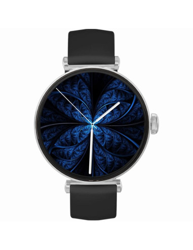 Smartwatch gravity srebrno różowe złoto czarny 2 paski gt26-5