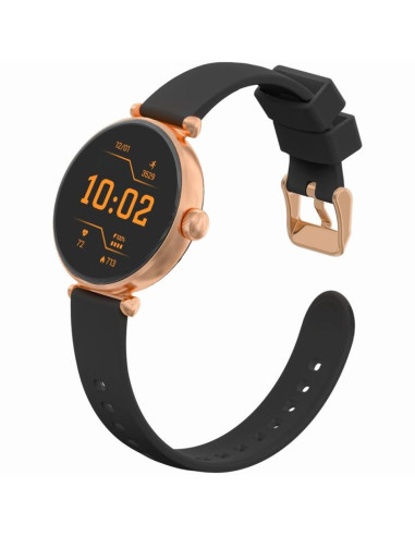 Smartwatch gravity różowe złoto czarny 2 paski gt26-6