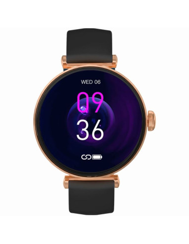 Smartwatch gravity różowe złoto czarny 2 paski gt26-3