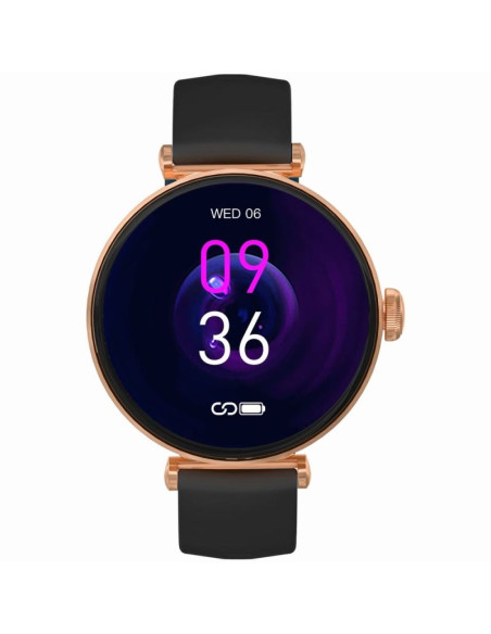 Smartwatch gravity różowe złoto czarny 2 paski gt26-3