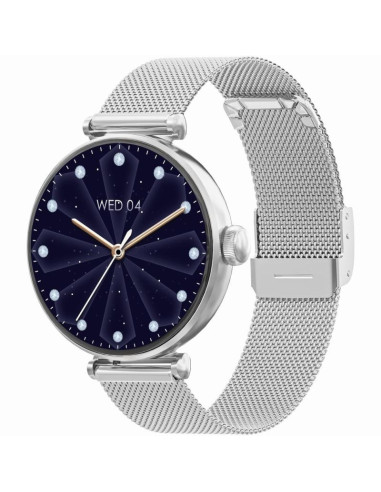 Smartwatch gravity srebrno biały 2 paski gt26-8