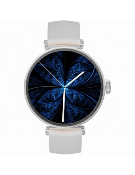 Smartwatch gravity srebrno biały 2 paski gt26-8