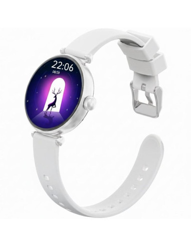 Smartwatch gravity srebrno biały 2 paski gt26-8
