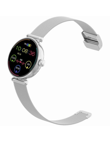 Smartwatch gravity srebrno biały 2 paski gt26-8