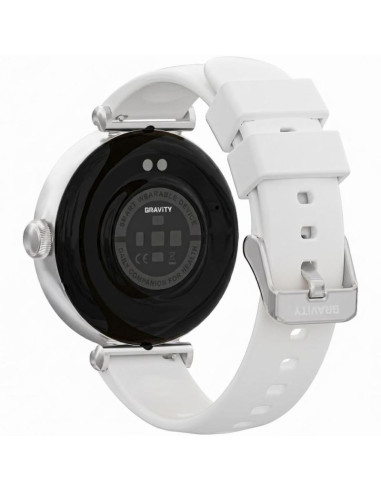 Smartwatch gravity srebrno biały 2 paski gt26-8