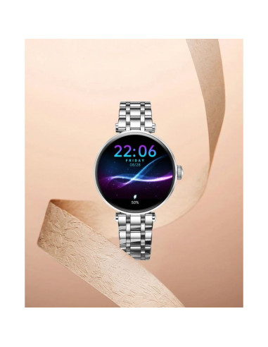 Smartwatch gravity srebrno czarny 2 paski gt26-9