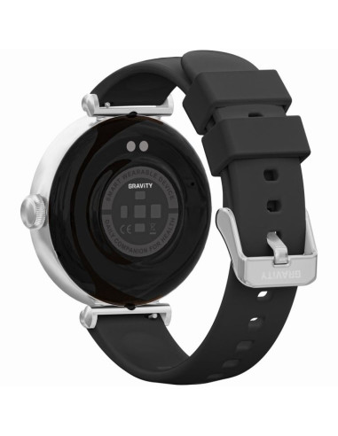 Smartwatch gravity srebrno czarny 2 paski gt26-9