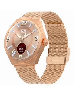 Smartwatch gravity różowe złoto gt25-1