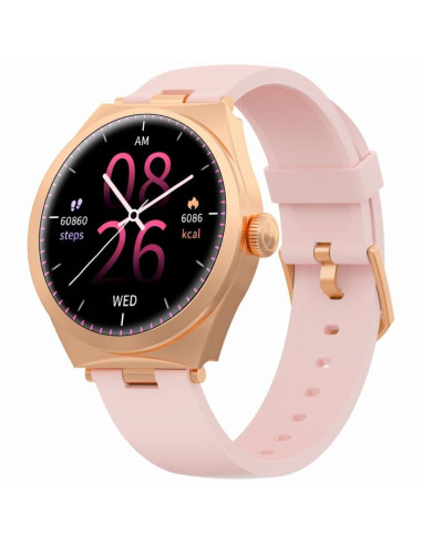 Smartwatch gravity różowe złoto różowy gt25-2