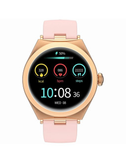 Smartwatch gravity różowe złoto różowy gt25-2 2