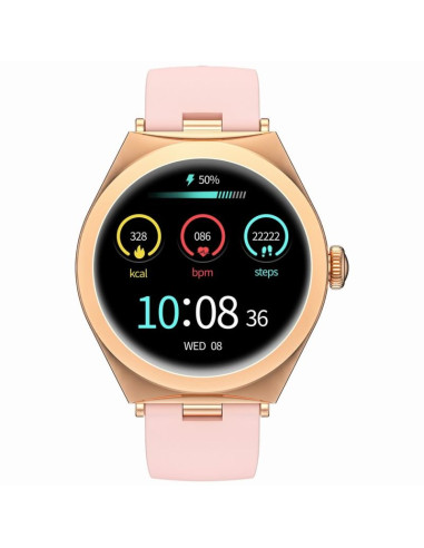 Smartwatch gravity różowe złoto różowy gt25-2