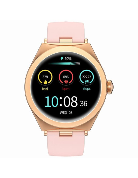 Smartwatch gravity różowe złoto różowy gt25-2