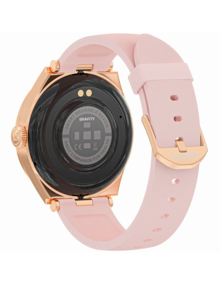 Smartwatch gravity różowe złoto różowy gt25-2
