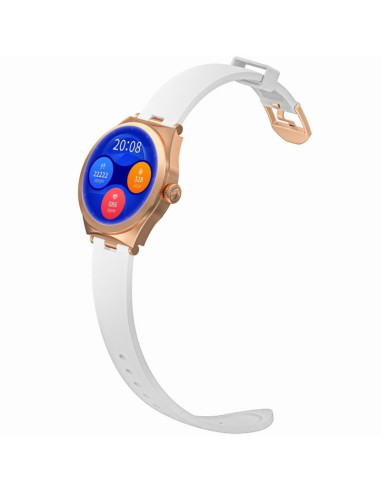 Smartwatch gravity różowe złoto biały gt25-4