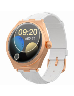 Smartwatch gravity różowe złoto biały gt25-5