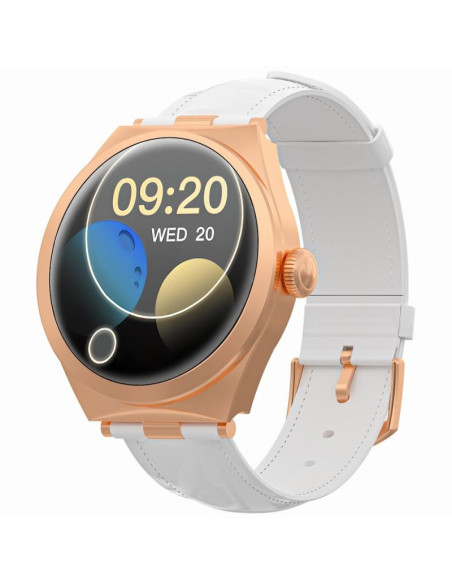 Smartwatch gravity różowe złoto biały gt25-5