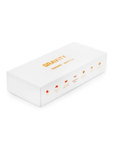 Smartwatch gravity srebrno czarny gt25-8