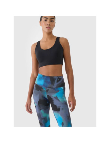 Legginsy treningowe z wysokim stanem damskie  4f 4frss25tftif408-90a