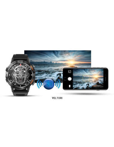 Smartwatch veltori vt120-1 czarny pasek silikonowy