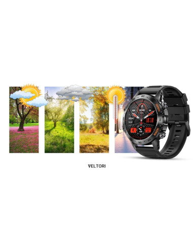 Smartwatch veltori vt120-1 czarny pasek silikonowy