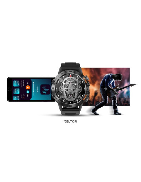 Smartwatch veltori vt120-1 czarny pasek silikonowy