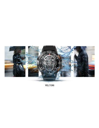 Smartwatch veltori vt120-1 czarny pasek silikonowy