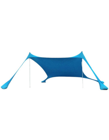 Pawilon turystyczny plażowy przeciwsłoneczny obciążany piaskiem lycra 2.1x2x1.5m