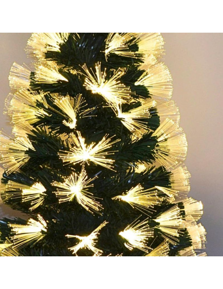 Choinka dekoracyjna światłowodowa ciepły biały 90cm