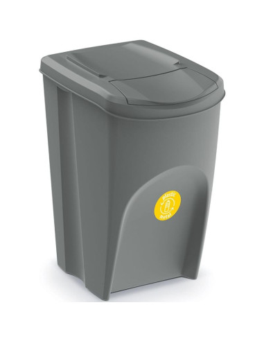 Śmietnik kosze na śmieci 35 l sortibox set4 szt. szary kamień