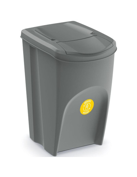 Śmietnik kosze na śmieci 35 l sortibox set4 szt. szary kamień