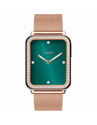 Smartwatch gravity różowe złoto fioletowy 2 paski gt17-3