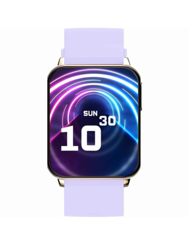 Smartwatch gravity różowe złoto fioletowy 2 paski gt17-3