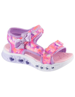 Skechers s-lights: flutter hearts sandal - blurry love 303110l-pklv różowe 29