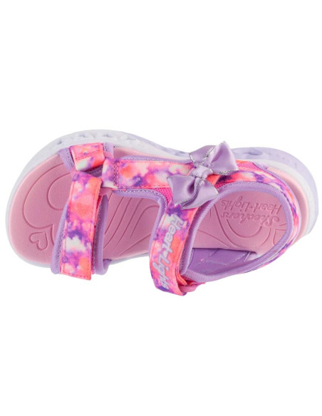 Skechers s-lights: flutter hearts sandal - blurry love 303110l-pklv różowe 29