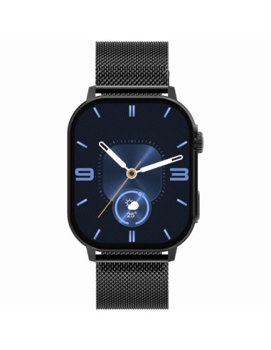 Smartwatch gravity gt15-3 czerwony pasek silikonowy + czarna bransoleta