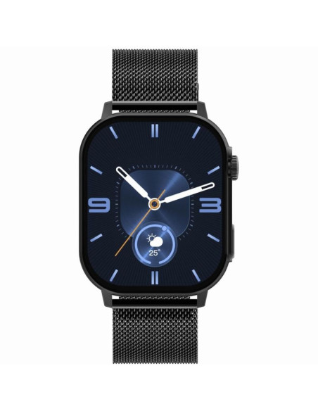 Smartwatch gravity gt15-3 czerwony pasek silikonowy + czarna bransoleta