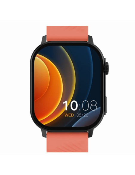 Smartwatch gravity gt15-3 czerwony pasek silikonowy + czarna bransoleta