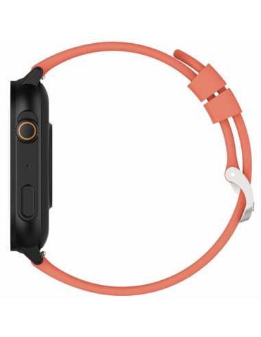 Smartwatch gravity gt15-3 czerwony pasek silikonowy + czarna bransoleta